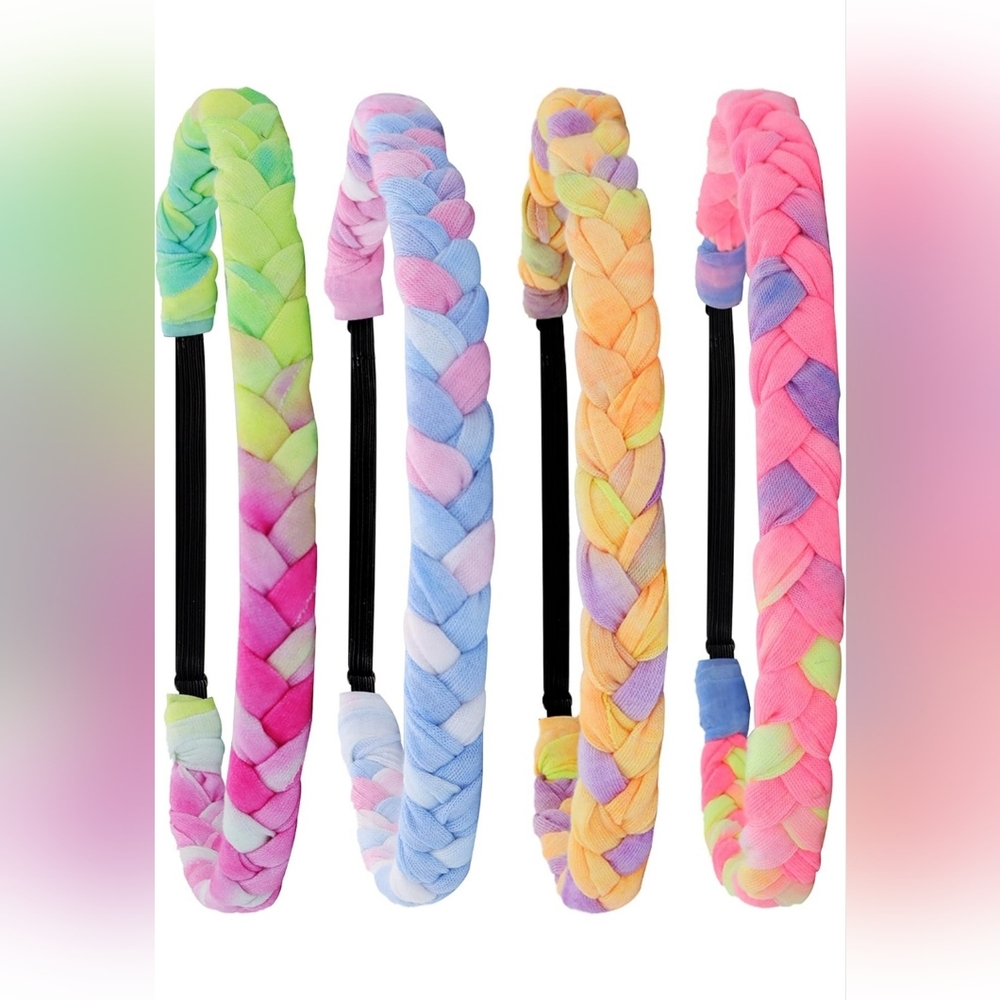 Colorful Braided Kids Headbands